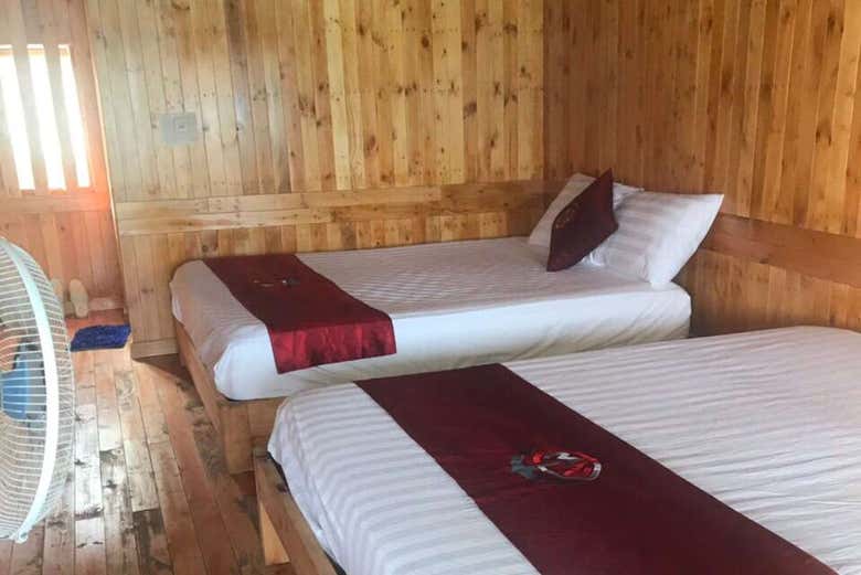 Habitación de las casas flotantes