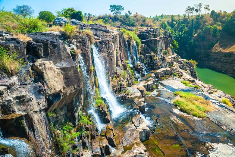 Vista de la cascada Pongour