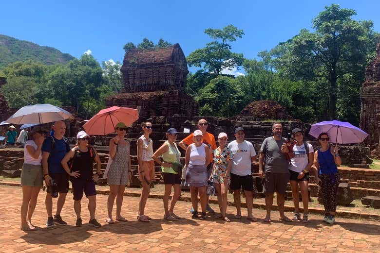 Foto de grupo durante la excursión