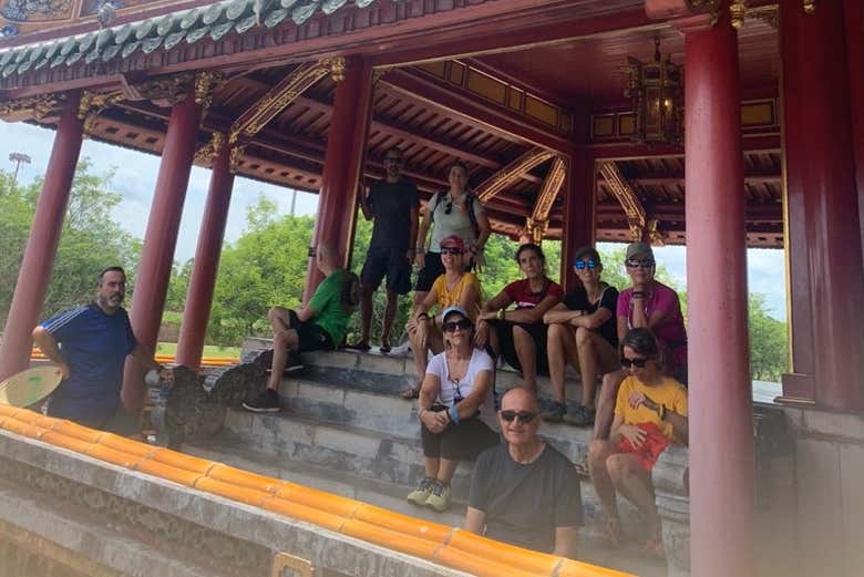 Disfrutando del tour por la Ciudad Imperial de Hue