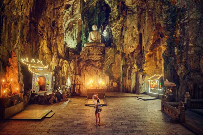 Interior de una de las cuevas