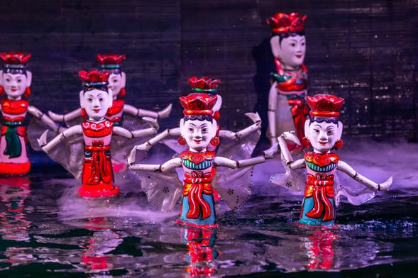 Espectáculo de marionetas de agua