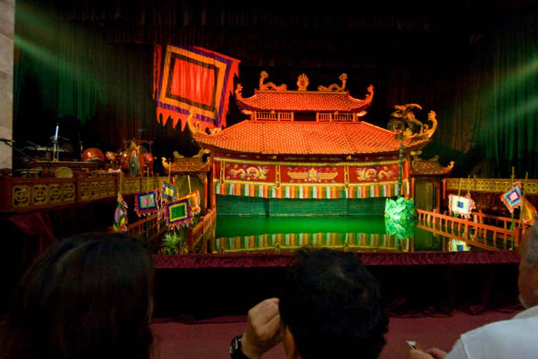 Escenario de marionetas acuáticas