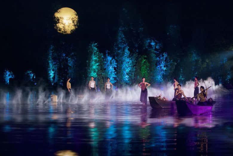 Cenário de conto de fadas