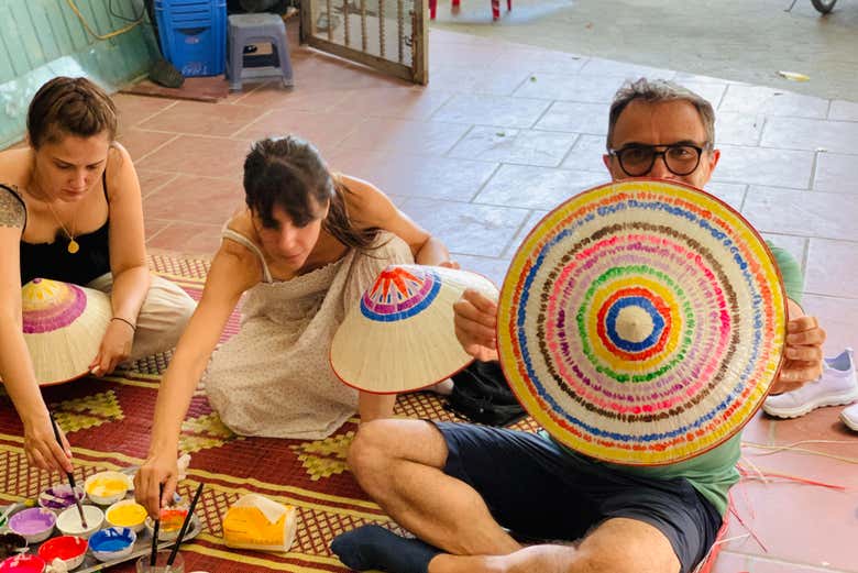 Pintando os chapéus