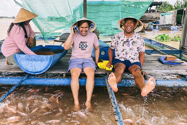 La pisciculture du Mékong