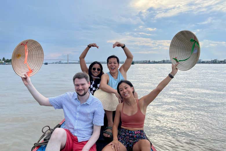 In barca sul Mekong