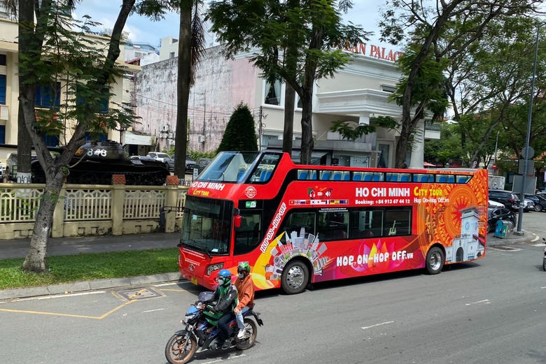 Ruta a bordo del autobús turístico de Ho Chi Minh