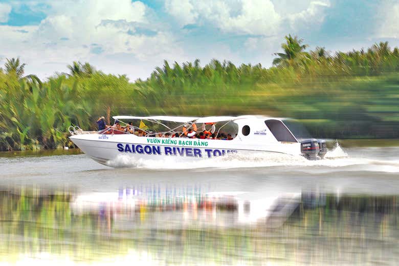 Sail in comfort along the Saigon River