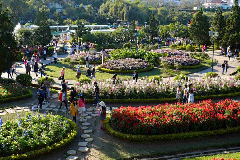 Jardines de la ciudad vietnamita de Da Lat