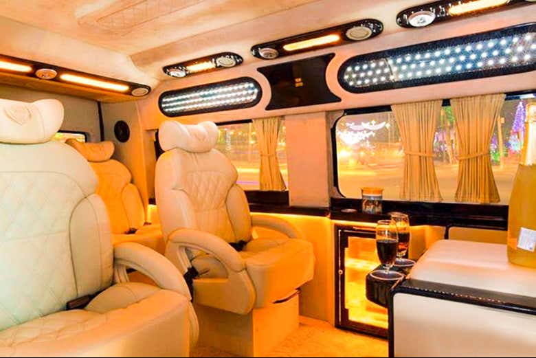 Hop in the luxury vehicle for the VIP tour!