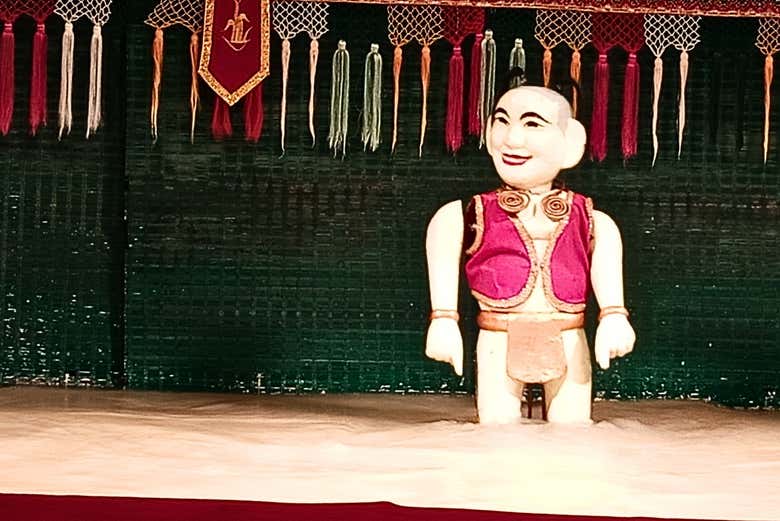 Una de las marionetas del espectáculo