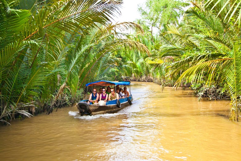 Navegando por el río Mekong