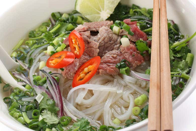 Sopa de fideos pho
