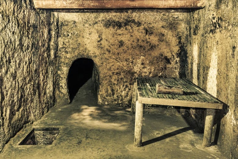 Cu Chi alberga numerosos túneles de guerra
