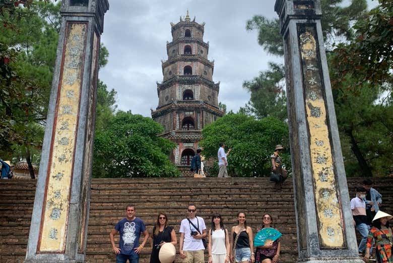 Disfrutando de la excursión a Hue