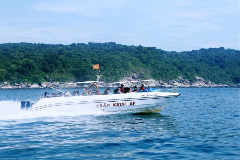 Bateau pendant l'activité