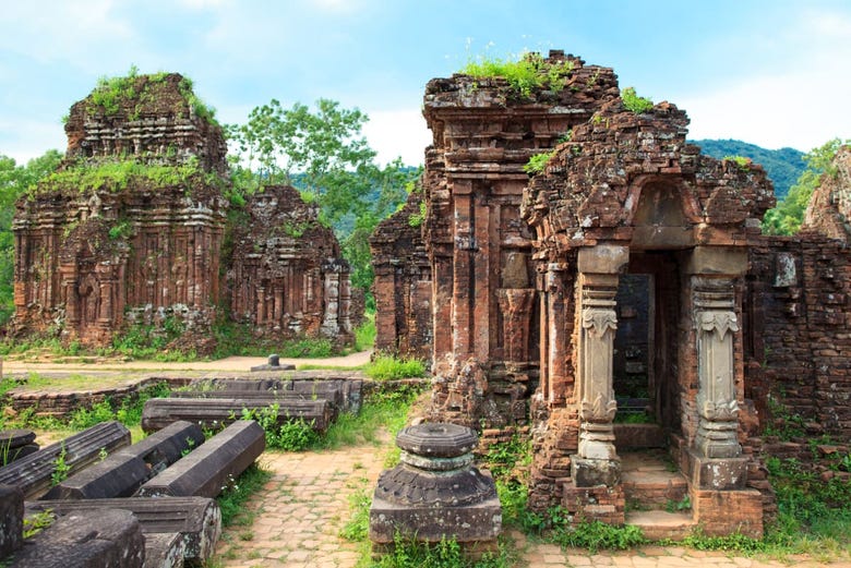 Restos de la dinastía Champa en Hoi An