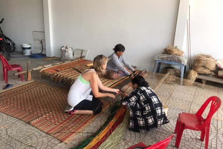 Visitando un antiguo telar