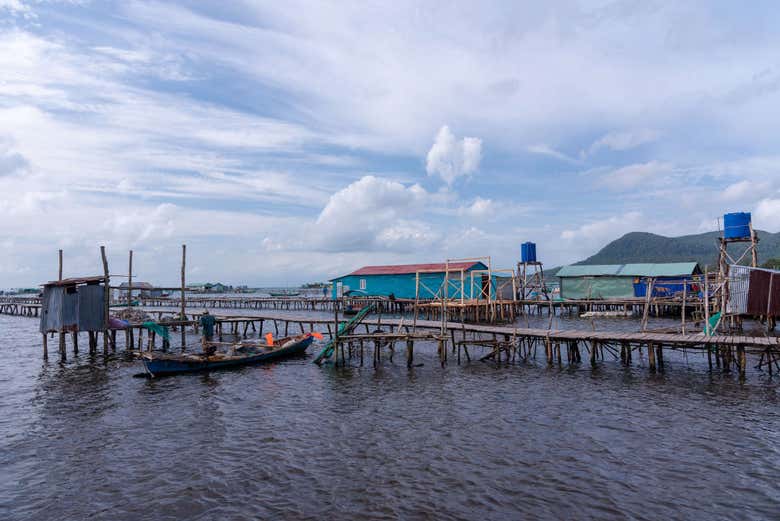 A vila flutuante de Rach Vem