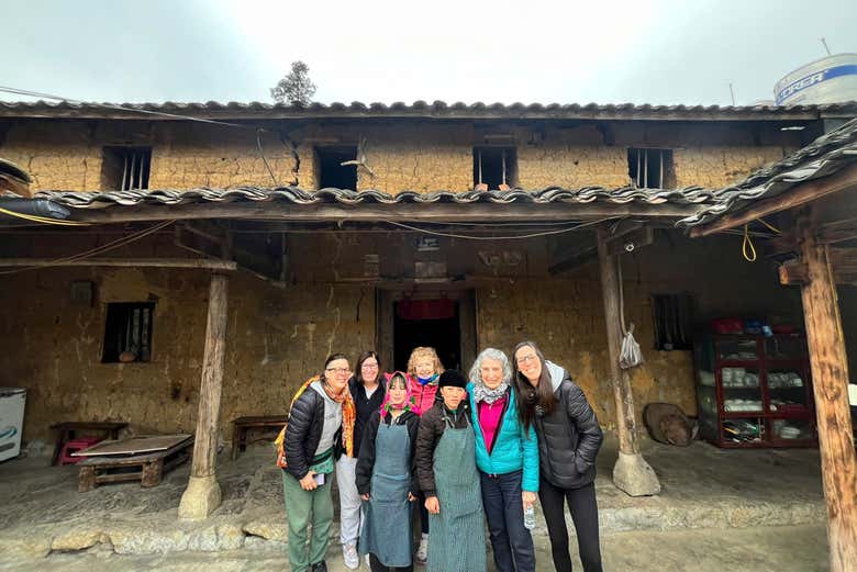 En una de las casas tradicionales de las aldeas de Ha Giang