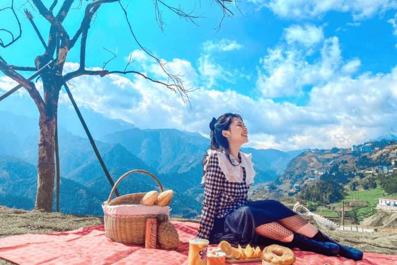 Disfrutando de las vistas en Moana 