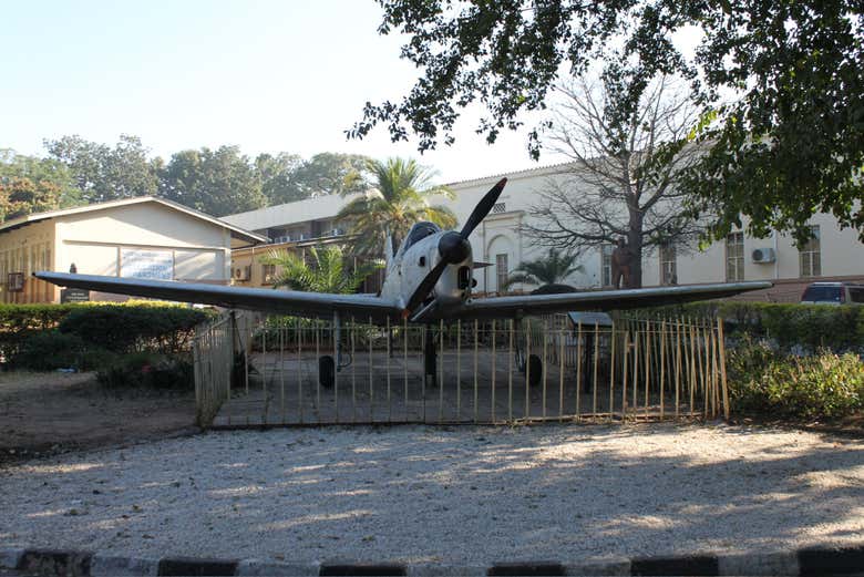 Un avion à hélices au musée de Livingstone
