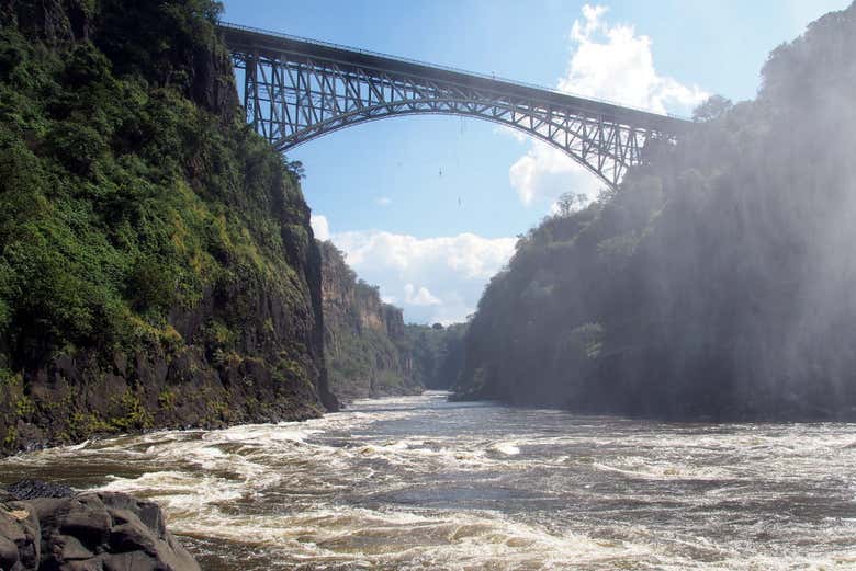 El puente sobre el río Zambeze