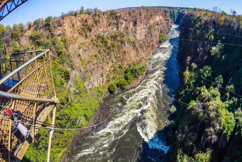 Bungee jumping alle Cascate Vittoria