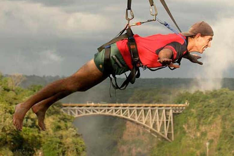 Sobrevolando el río Zambezi