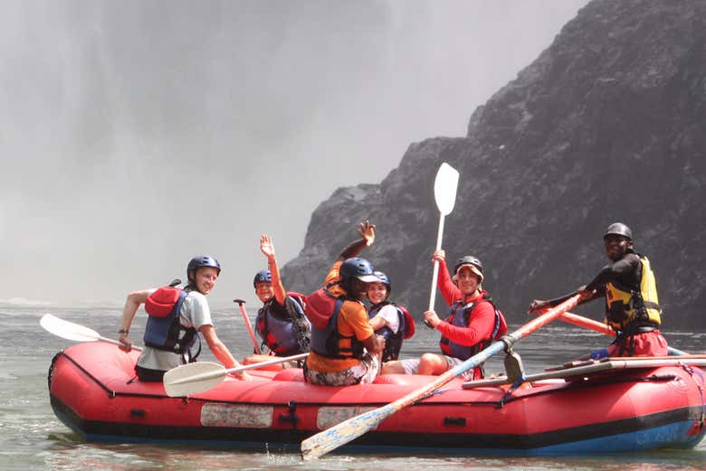 Navegando no rio Zambeze